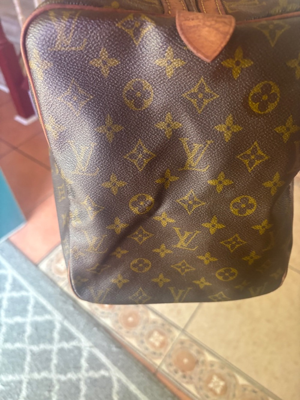 LV Sac Souple 45 Monogram Vintage Travel Bag Authentic - Picture 13 of 15